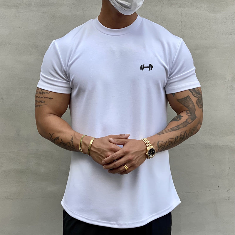 I T-Shirt aus Elastischem Sportmaterial