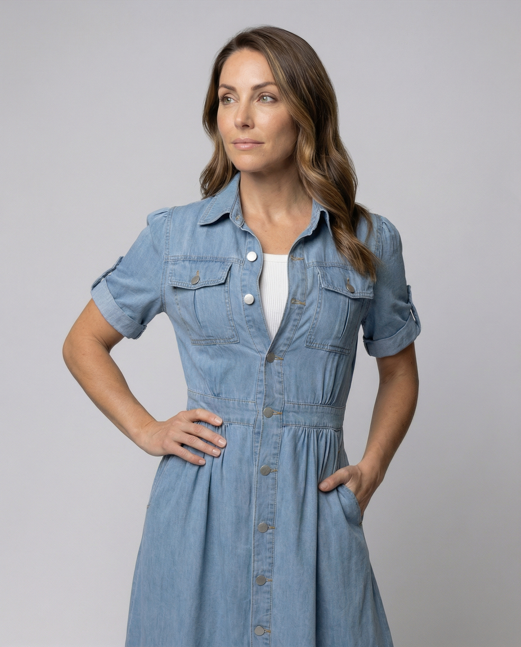 Alissa Trendy Denim Kleid