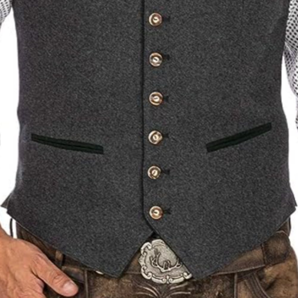Herren Weste mit Einem Stilvollen Traditionellen Look
