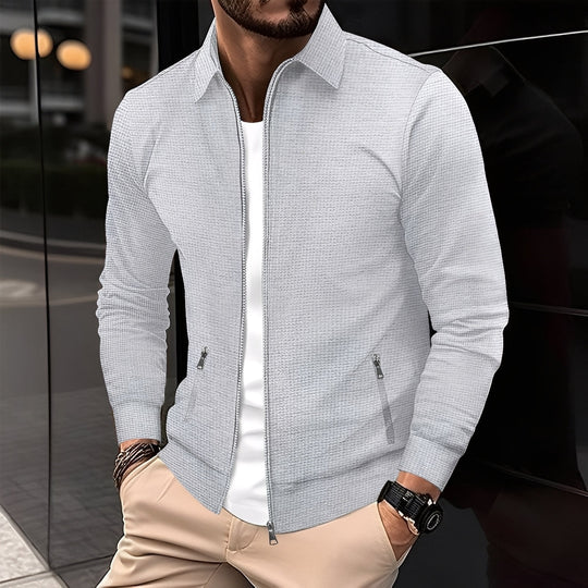 Moderne Jacke mit Reißverschlusstaschen für Herren