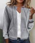 Lässige Jacke mit Kordelzügen für Damen