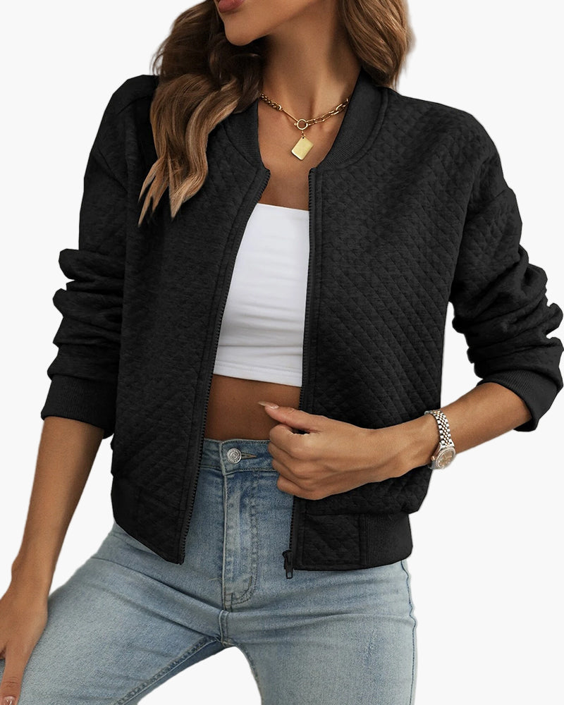 Bomberjacke Stepp-Design Modern Freizeit Übergangsjacke