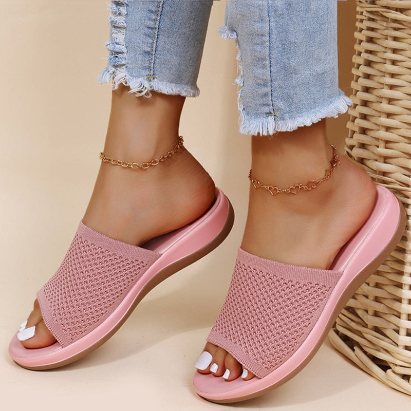 Damen Orthopädische Slipper Bequeme und Atmungsaktive Sommer Damen Slipper