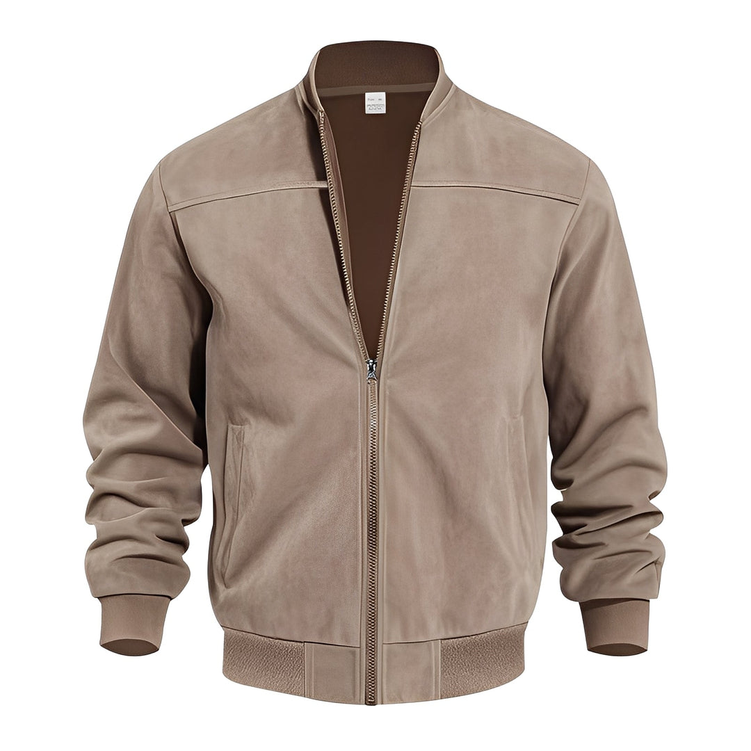 Klassische, stilvolle Wildlederjacke für Männer