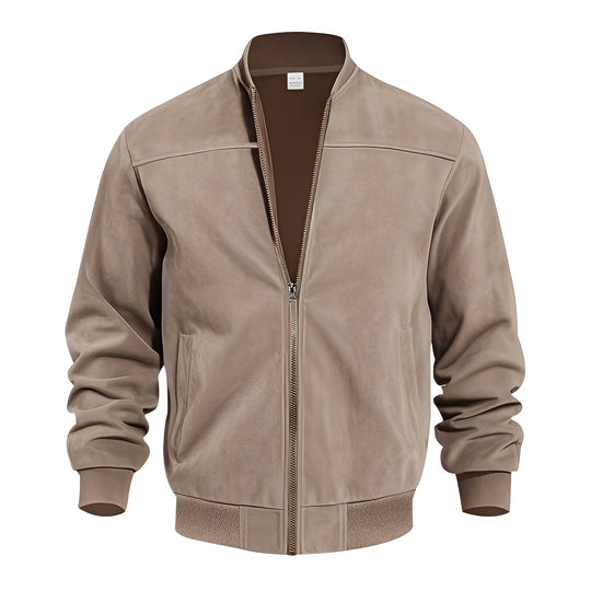 Klassische, stilvolle Wildlederjacke für Männer