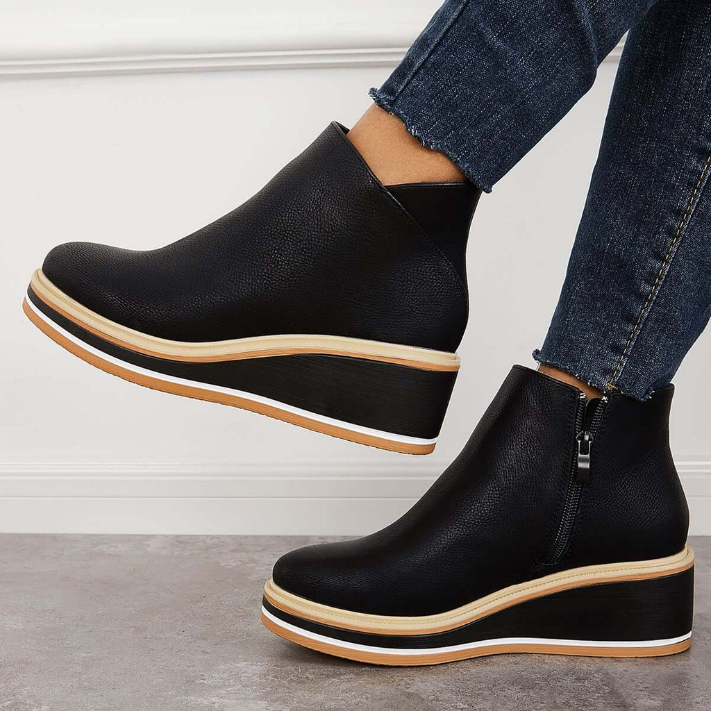 Stiefelette mit Seitenreißverschluss