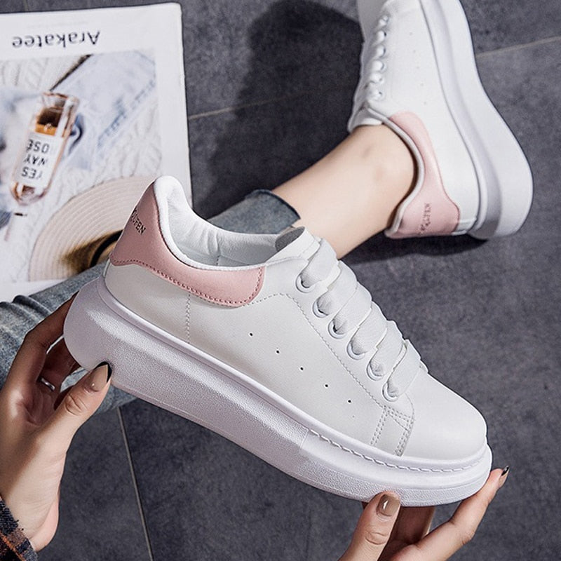 Lässige Herbst Turnschuhe mit Plateau
