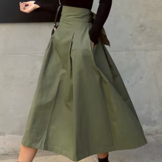 Eleganter Maxi Rock mit Schleifendetails für Damen