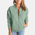 Jacke - Leicht - Lässige Passform - Reißverschluss - Rippenbündchen - Lässiger Look