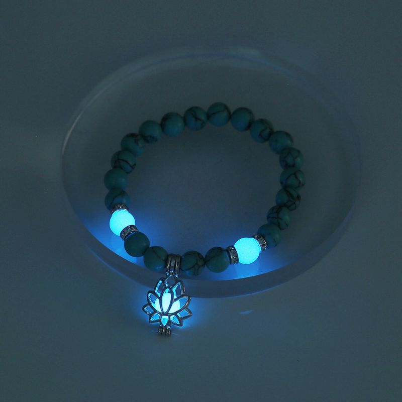 Leuchtendes Lotus-Anhänger-Armband | Shop Nory