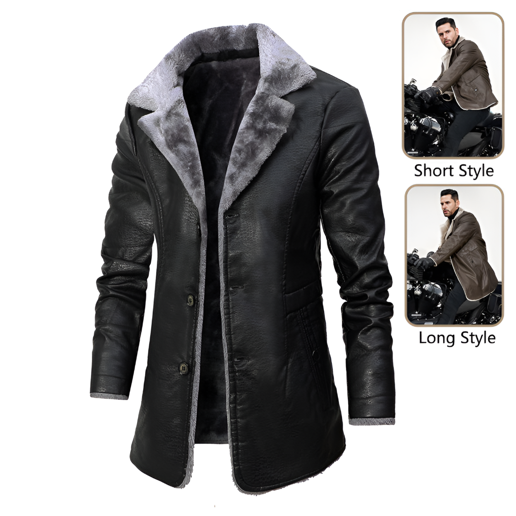Herrenjacke Aus Gefüttertem Schafsleder