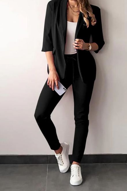Damen Blazer & Hosen Set
