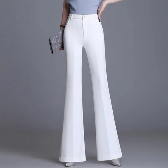 Elegante Enganliegende Hohe Taille Flared Hosen