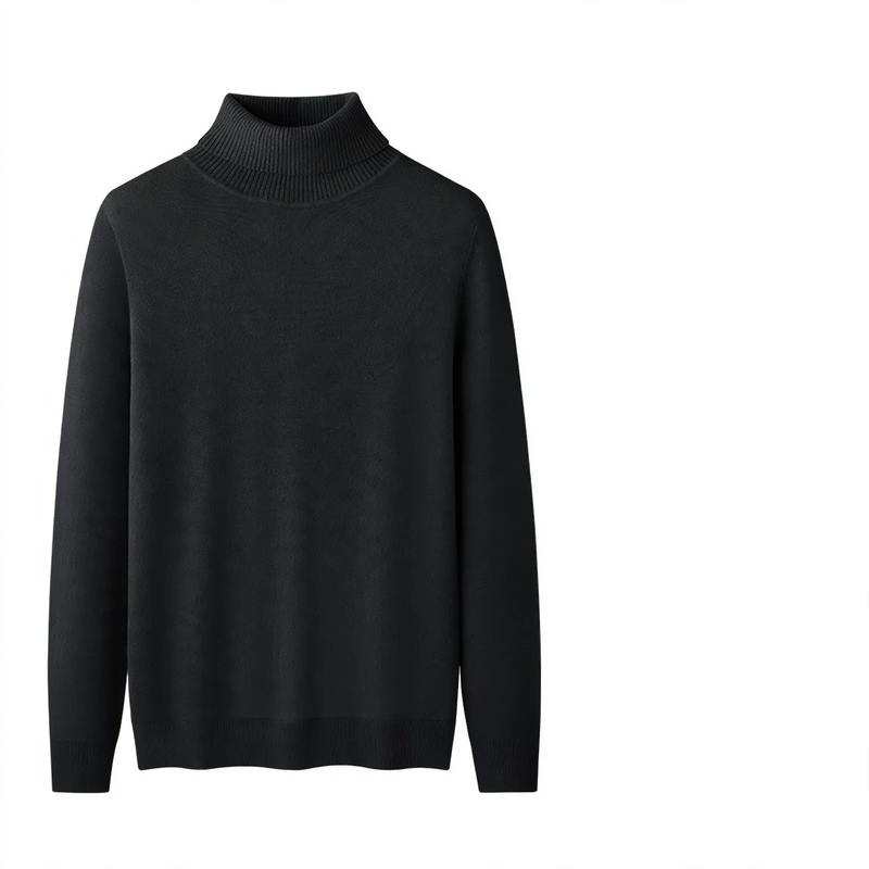 Herren-Rollkragenpullover, gefüttert