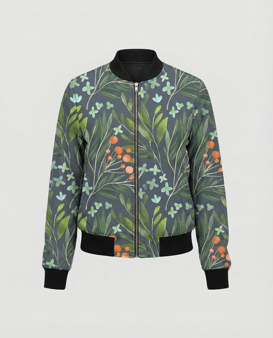 Bedruckte Zip Jacke