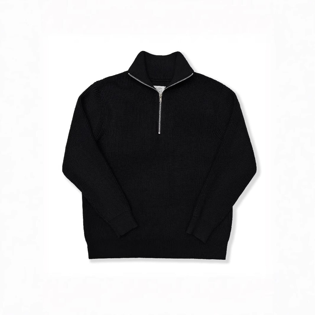 Unisex-Strickpullover mit Reißverschluss