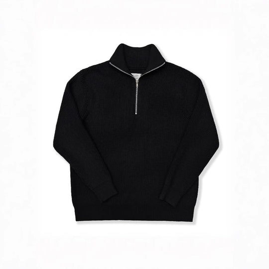 Unisex-Strickpullover mit Reißverschluss