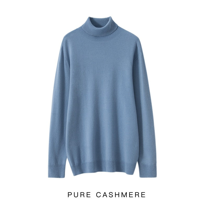Herren-Rollkragenpullover aus 100% reiner Wolle