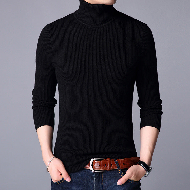 Herren-Rollkragenpullover, figurbetont