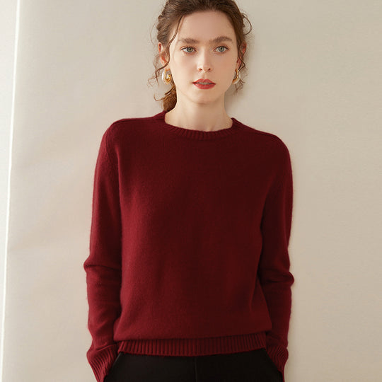 Damen-Kaschmirpullover, 100% Kaschmir, zweifädig