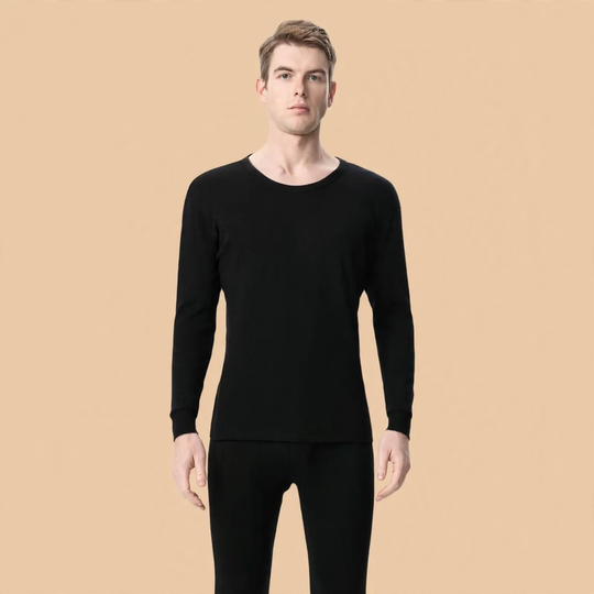 Baumwoll-Thermo-Unterwäsche-Set für Herren, 100% Baumwolle