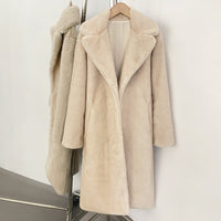 5115 Beige-Weiß (5) Nerz-Imitat