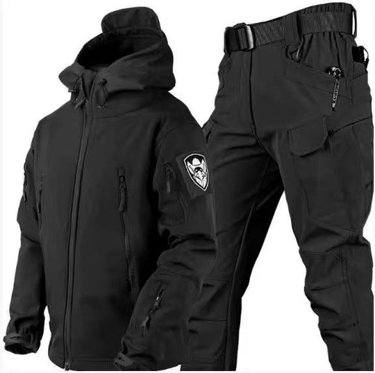 Shop Nory Herren Outdoor-Set mit Kapuzenjacke und Cargohose