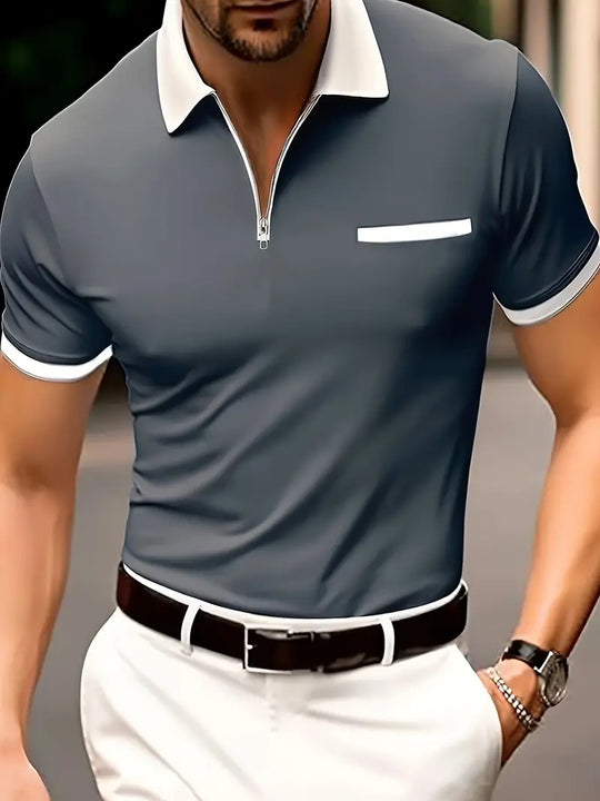 Atmungsaktives Golfshirt Im Regular Fit für Herren
