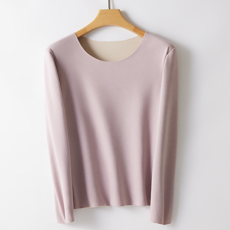 Damen-Thermo-Langarmshirt, Rundhals, wärmend, figurbetont
