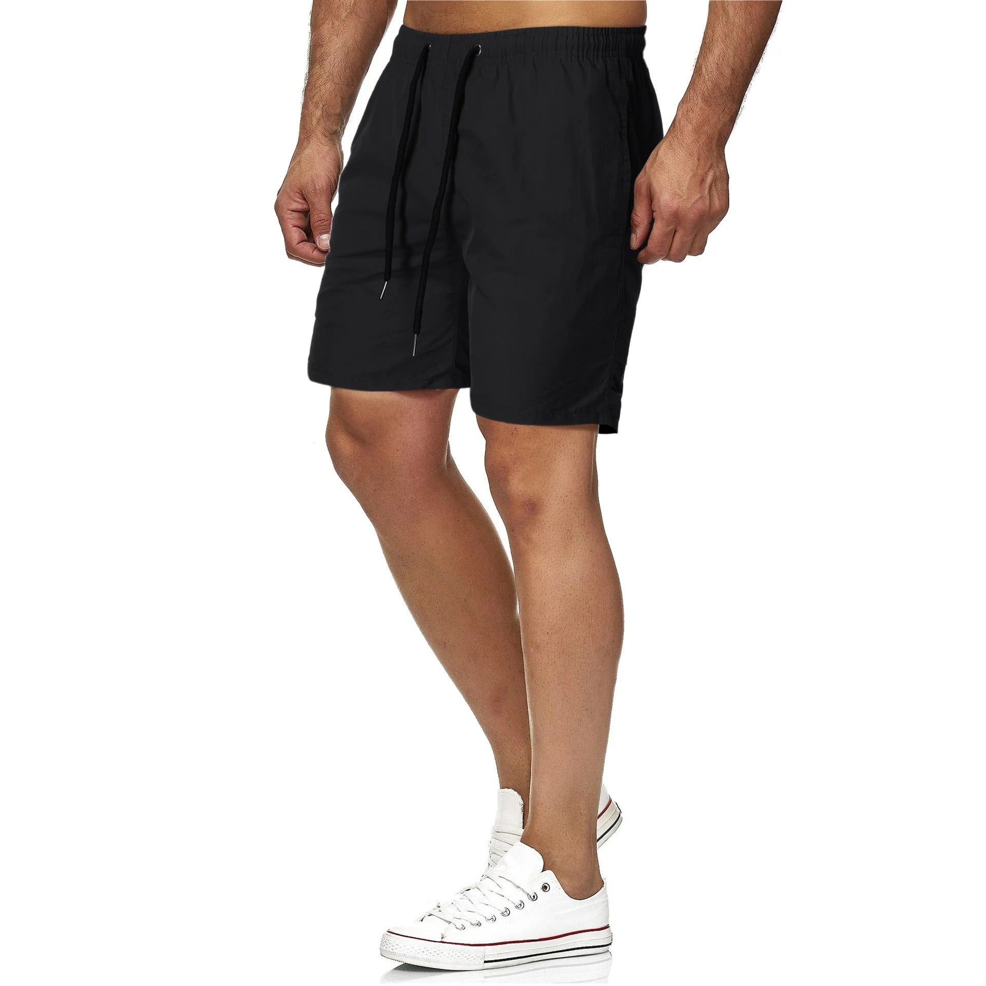 Schnell Trocknende Einfarbige Fitness-Badehosen für Männer