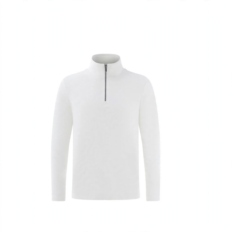 Herren-Pullover mit Stehkragen und Reißverschluss