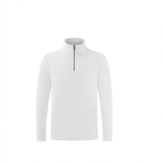 Herren-Pullover mit Stehkragen und Reißverschluss