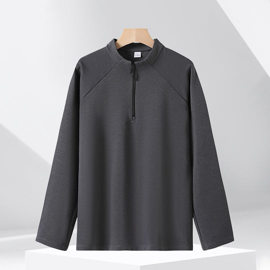 Atmungsaktives Sweatshirt mit Stehkragen, 320g
