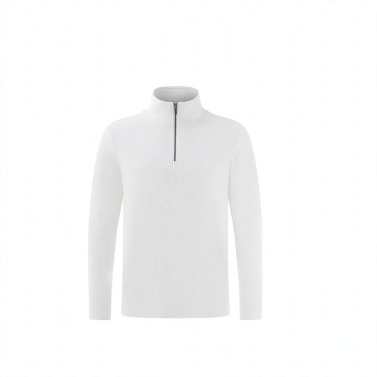 Herren-Pullover mit Stehkragen und Reißverschluss