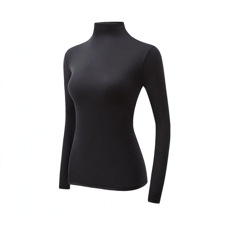 Damen-Thermo-Set, hochgeschlossen, elastisch, nahtlos