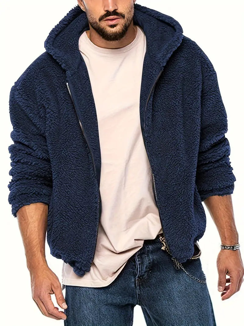 Teddyjacke mit Reißverschluss für Männer