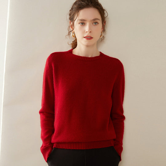Damen-Kaschmirpullover, 100% Kaschmir, zweifädig