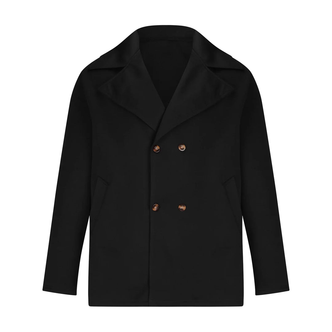 Herren Wollmantel mit Elegantem Schnitt & Peacoat-Design