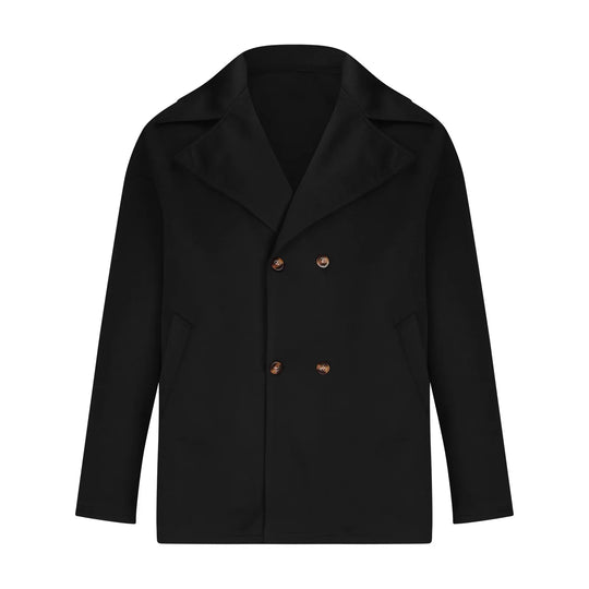 Herren Wollmantel mit Elegantem Schnitt & Peacoat-Design