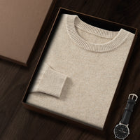 Elegantes Kamelbraun Rundhals