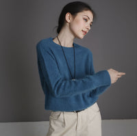 Blau Rundhals