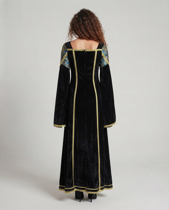 Frauen Elegantes Abendkleid mit Raffinierten Ärmeln Shop Nory