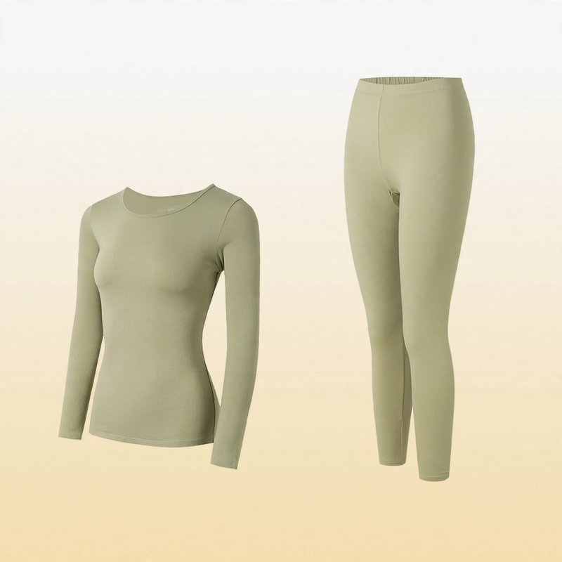 Baumwoll-Thermo-Unterwäsche-Set, elastisch, für Paare