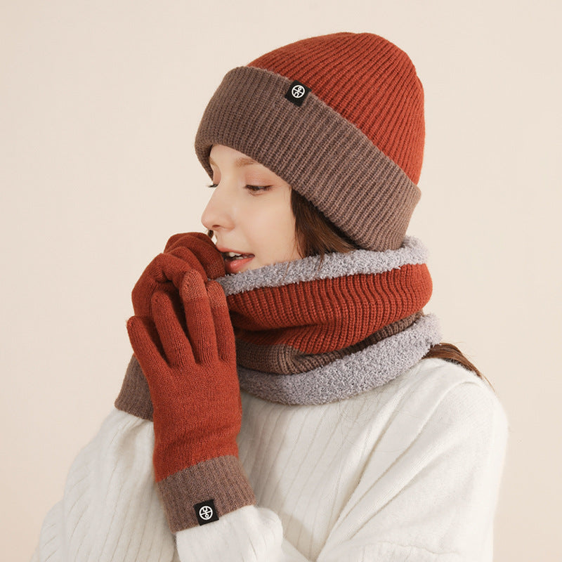 3-teiliges Winter-Set: Mütze, Schal und Handschuhe