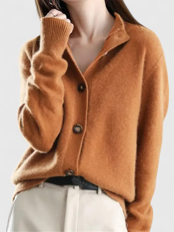 Shopnory | Strickjacke mit Knopfleiste