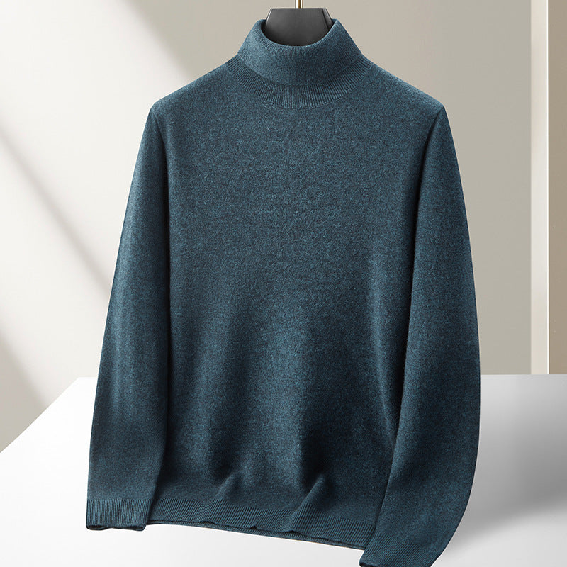 Herren-Rollkragenpullover aus 100% Schurwolle
