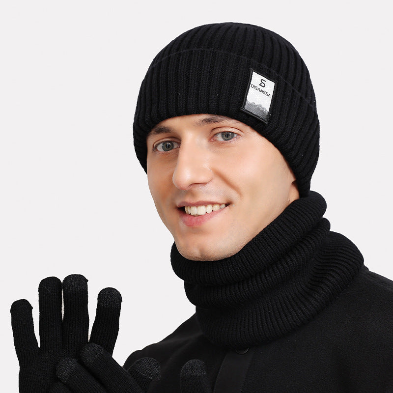 Herren Strickmütze, gefüttert, winddicht, für den Winter