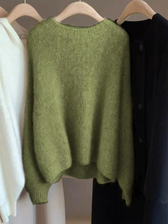 Damen-Kaschmirpullover, kurz und locker