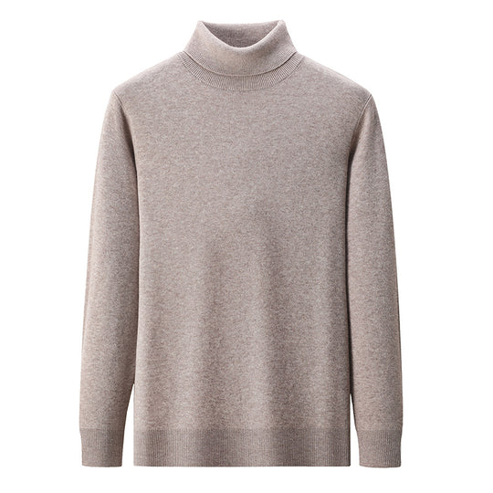 Herren-Rollkragenpullover aus 100% Merinowolle