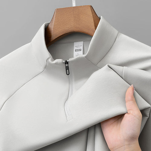 Herren-Langarm-Sweatshirt mit Reißverschluss